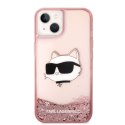 Karl Lagerfeld KLHCP14SLNCHCP iPhone 14 6,1" różowy/pink hardcase Glitter Choupette Head