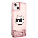 Karl Lagerfeld KLHCP14SLNCHCP iPhone 14 6,1" różowy/pink hardcase Glitter Choupette Head