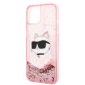 Karl Lagerfeld KLHCP14SLNCHCP iPhone 14 6,1" różowy/pink hardcase Glitter Choupette Head