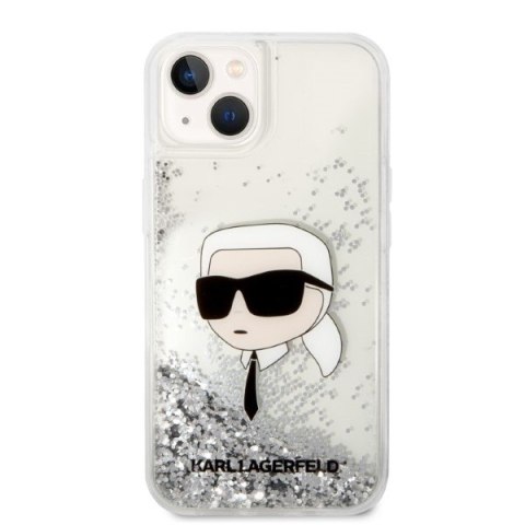 Karl Lagerfeld KLHCP14SLNKHCH iPhone 14 6,1" srebrny/silver hardcase Glitter Karl Head