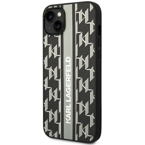 Karl Lagerfeld KLHCP14SPGKLSKG iPhone 14 6,1" hardcase szary/grey Monogram Stripe