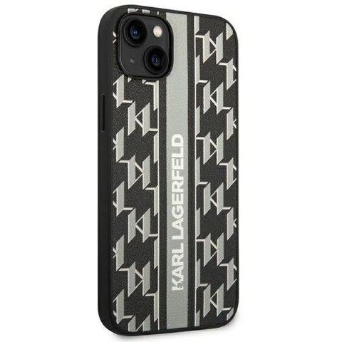 Karl Lagerfeld KLHCP14SPGKLSKG iPhone 14 6,1" hardcase szary/grey Monogram Stripe
