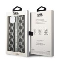Karl Lagerfeld KLHCP14SPGKLSKG iPhone 14 6,1" hardcase szary/grey Monogram Stripe