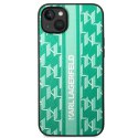 Karl Lagerfeld KLHCP14SPGKLSKN iPhone 14 6,1" hardcase zielony/green Monogram Stripe