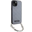 Karl Lagerfeld KLHCP14SSACKLHPG iPhone 14 6.1" srebrny/silver hardcase Saffiano Monogram Chain