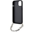 Karl Lagerfeld KLHCP14SSACKLHPG iPhone 14 6.1" srebrny/silver hardcase Saffiano Monogram Chain