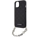 Karl Lagerfeld KLHCP14SSACKLHPK iPhone 14 6.1" czarny/black hardcase Saffiano Monogram Chain