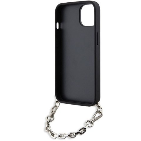 Karl Lagerfeld KLHCP14SSACKLHPK iPhone 14 6.1" czarny/black hardcase Saffiano Monogram Chain