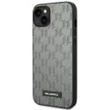 Karl Lagerfeld KLHCP14SSAKLHPG iPhone 14 6,1" hardcase szary/grey Saffiano Mono Metal Logo