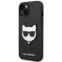 Karl Lagerfeld KLHCP14SSAPCHK iPhone 14 6,1" hardcase czarny/black Saffiano Choupette Head Patch