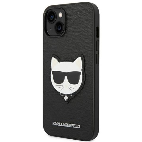 Karl Lagerfeld KLHCP14SSAPCHK iPhone 14 6,1" hardcase czarny/black Saffiano Choupette Head Patch