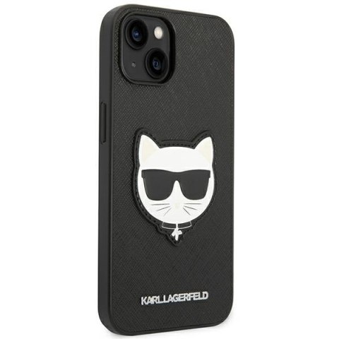 Karl Lagerfeld KLHCP14SSAPCHK iPhone 14 6,1" hardcase czarny/black Saffiano Choupette Head Patch