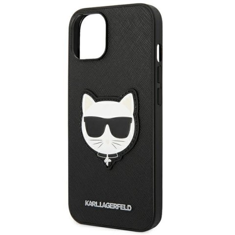 Karl Lagerfeld KLHCP14SSAPCHK iPhone 14 6,1" hardcase czarny/black Saffiano Choupette Head Patch