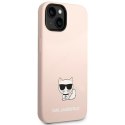 Karl Lagerfeld KLHCP14SSLCTPI iPhone 14 6,1" hardcase jasnoróżowy/light pink Silicone Choupette Body