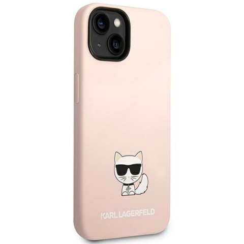 Karl Lagerfeld KLHCP14SSLCTPI iPhone 14 6,1" hardcase jasnoróżowy/light pink Silicone Choupette Body