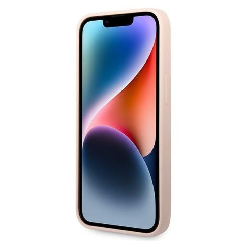 Karl Lagerfeld KLHCP14SSLKHLP iPhone 14 6,1" hardcase różowy/pink Silicone Karl`s Head