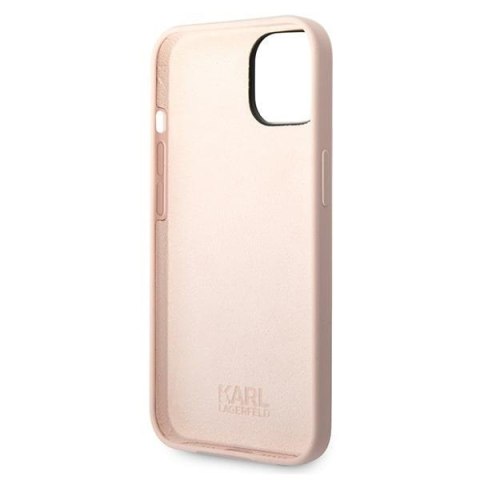 Karl Lagerfeld KLHCP14SSLKHLP iPhone 14 6,1" hardcase różowy/pink Silicone Karl`s Head