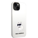 Karl Lagerfeld KLHCP14SSNCHBCH iPhone 14 6,1" hardcase biały/white Silicone Choupette