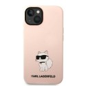 Karl Lagerfeld KLHCP14SSNCHBCP iPhone 14 6,1" hardcase różowy/pink Silicone Choupette