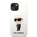 Karl Lagerfeld KLHCP14SSNIKBCH iPhone 14 6,1" hardcase biały/white Silicone Ikonik