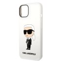 Karl Lagerfeld KLHCP14SSNIKBCH iPhone 14 6,1" hardcase biały/white Silicone Ikonik