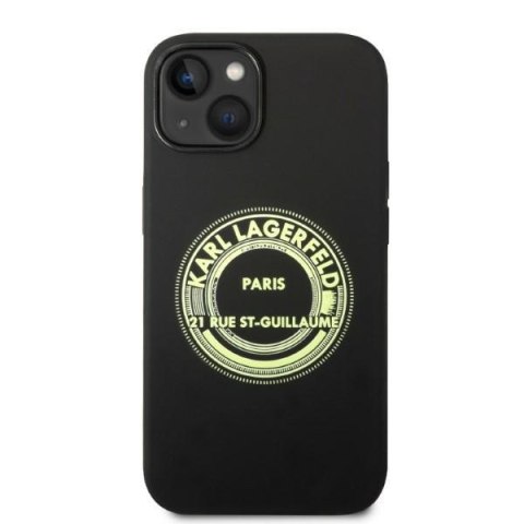 Karl Lagerfeld KLHCP14SSRSGRCK iPhone 14 6,1" hardcase czarny/black Silicone RSG