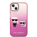 Karl Lagerfeld KLHCP14STGKCP iPhone 14 6,1" hardcase różowy/pink Gradient Ikonik Karl & Choupette