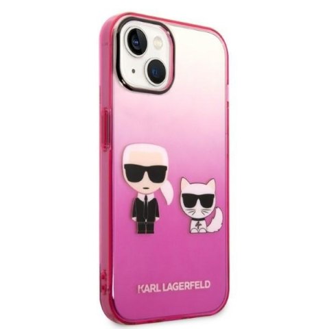 Karl Lagerfeld KLHCP14STGKCP iPhone 14 6,1" hardcase różowy/pink Gradient Ikonik Karl & Choupette