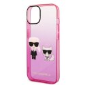 Karl Lagerfeld KLHCP14STGKCP iPhone 14 6,1" hardcase różowy/pink Gradient Ikonik Karl & Choupette