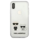 Karl Lagerfeld KLHCPXCKTR iPhone X/Xs hardcase Transparent Karl & Choupette