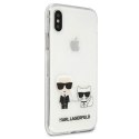 Karl Lagerfeld KLHCPXCKTR iPhone X/Xs hardcase Transparent Karl & Choupette