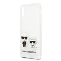 Karl Lagerfeld KLHCPXCKTR iPhone X/Xs hardcase Transparent Karl & Choupette