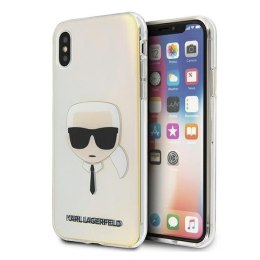 Karl Lagerfeld KLHCPXPCKHML iPhone X/Xs multicolor hardcase Iridescent Karl`s Head