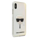 Karl Lagerfeld KLHCPXPCKHML iPhone X/Xs multicolor hardcase Iridescent Karl`s Head