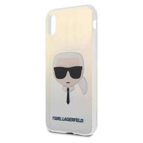 Karl Lagerfeld KLHCPXPCKHML iPhone X/Xs multicolor hardcase Iridescent Karl`s Head