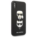 Karl Lagerfeld KLHCPXSAKICKCBK iPhone X/XS czarny/black hardcase Saffiano Karl&Choupette Head