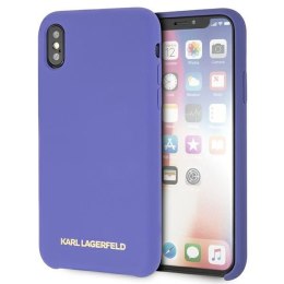Karl Lagerfeld KLHCPXSLVOG iPhone X/Xs hardcase fioletowy/violet Silicone