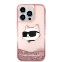 Karl Lagerfeld KLHCP14XLNCHCP iPhone 14 Pro Max 6,7" różowy/pink hardcase Glitter Choupette Head