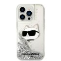 Karl Lagerfeld KLHCP14XLNCHCS iPhone 14 Pro Max 6,7" srebrny/silver hardcase Glitter Choupette Head