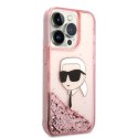 Karl Lagerfeld KLHCP14XLNKHCP iPhone 14 Pro Max 6,7" różowy/pink hardcase Glitter Karl Head