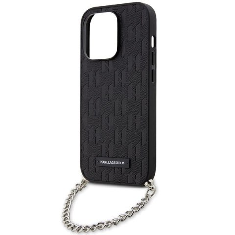 Karl Lagerfeld KLHCP14XSACKLHPK iPhone 14 Pro Max 6.7" czarny/black hardcase Saffiano Monogram Chain