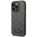 Karl Lagerfeld KLHCP14XSAKLHPG iPhone 14 Pro Max 6,7" hardcase szary/grey Saffiano Mono Metal Logo
