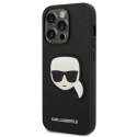 Karl Lagerfeld KLHCP14XSAPKHK iPhone 14 Pro Max 6,7" czarny/black hardcase Saffiano Karl`s Head Patch