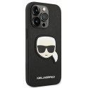 Karl Lagerfeld KLHCP14XSAPKHK iPhone 14 Pro Max 6,7" czarny/black hardcase Saffiano Karl`s Head Patch