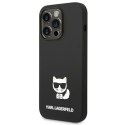 Karl Lagerfeld KLHCP14XSLCTBK iPhone 14 Pro Max 6,7" hardcase czarny/black Silicone Choupette Body