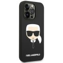 Karl Lagerfeld KLHCP14XSLKHBK iPhone 14 Pro Max 6,7" hardcase czarny/black Silicone Karl`s Head