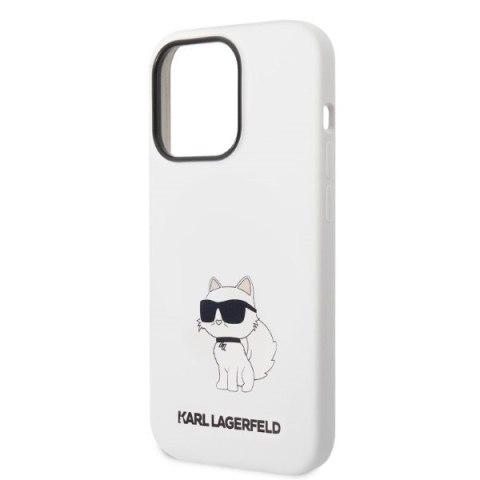 Karl Lagerfeld KLHCP14XSNCHBCH iPhone 14 Pro Max 6,7" hardcase biały/white Silicone Choupette