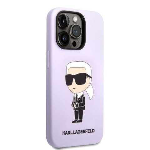 Karl Lagerfeld KLHCP14XSNIKBCU iPhone 14 Pro Max 6,7" hardcase purpurowy/purple Silicone Ikonik