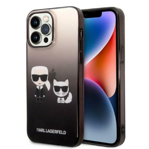 Karl Lagerfeld KLHCP14XTGKCK iPhone 14 Pro Max 6,7" hardcase czarny/black Gradient Ikonik Karl & Choupette