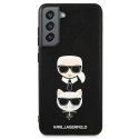 Karl Lagerfeld KLHCS21FESAKICKCBK G990 S21 FE czarny/black hardcase Saffiano Ikonik Karl&Choupette Head